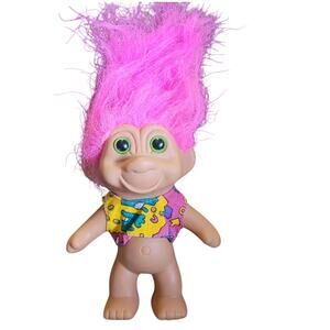 1991 Vintage TNT Pink Hair Troll Doll